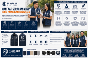 Manfaat Seragam Rompi untuk Tim Marketing Lapangan