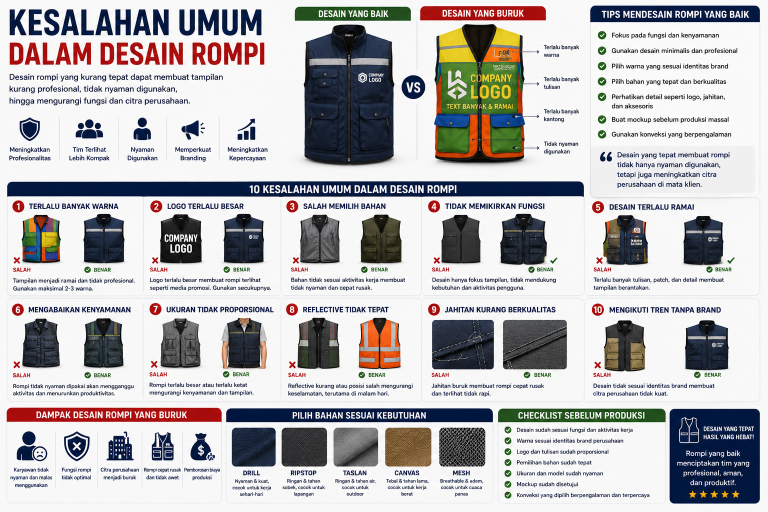 Kesalahan Umum dalam Desain Rompi
