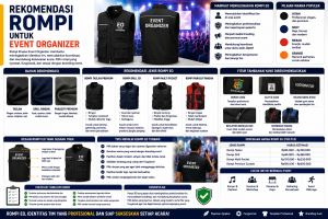 Rekomendasi Rompi untuk Event Organizer